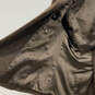 Womens Dark Brown Alpaca Wool Long Sleeve Double-Breasted Pea Coat Size XS image number 3