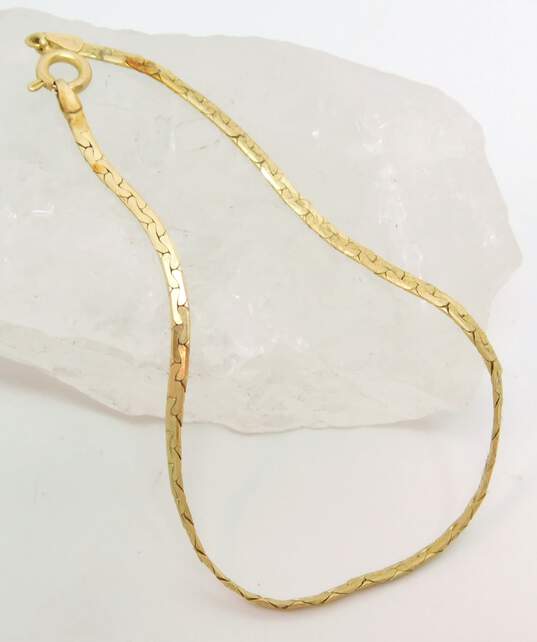 14K Yellow Gold Fancy Chain Bracelet 2.6g image number 1