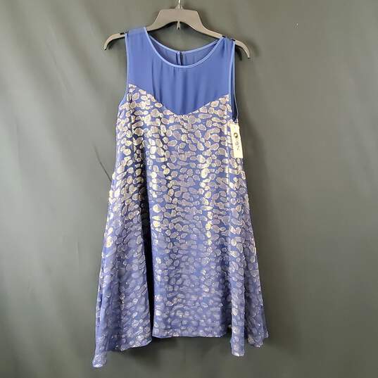 Erin Fetherstons Women Blue Dress Sz 6 NWT image number 1