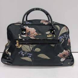 Bebe Rolling Duffle Carry On Bag Floral Design