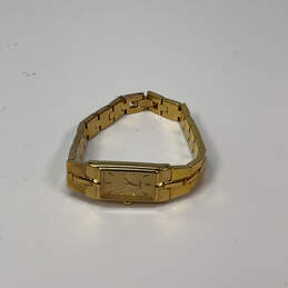 Designer Seiko Gold-Tone Stainless Steel Rectangle Dial Analog Wristwatch alternative image