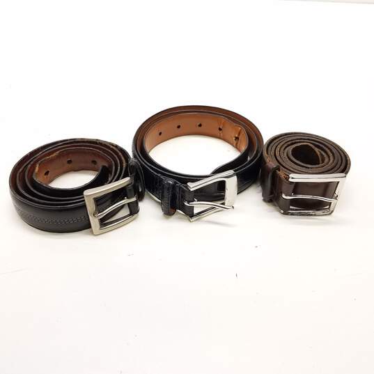 Bundle of 3 Assorted Leather Men's Belts image number 1