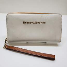 Dooney And Bourke DB Natural Or Ivory Claremont Caldwell Wallet
