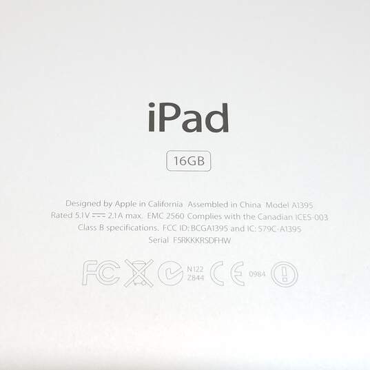 Apple iPad 2 (A1395) - Black 16GB iOS 9.3.5 image number 8