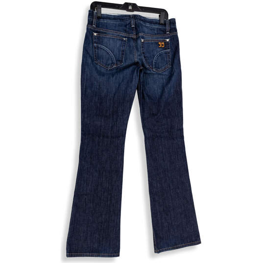 Womens Blue Denim Medium Wash 5-Pocket Design Bootcut Jeans Size 28 image number 2