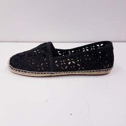 Michael Kors Darci Black Cutout Slip On Espadrille Shoes Women's Size 8.5 B