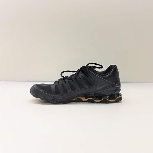 Nike Reax 8 TR Mesh Men's Sneakers US 12 Black/Metallic Gold-Black image number 3