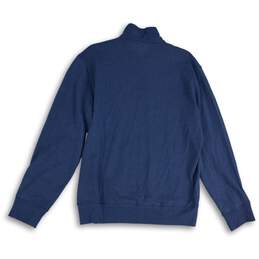 Polo Ralph Lauren Mens Blue Quarter Zip Mock Neck Pullover Sweatshirt Size M alternative image