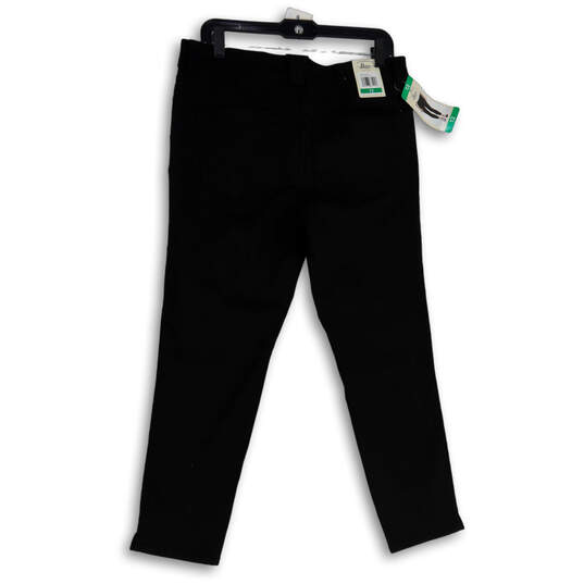 NWT Womens Black Denim Dark Wash Five Pocket Design Ankle Jeans Size 12 image number 2