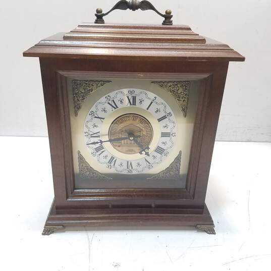 Bulova University of Virginia Clock-SOLD AS IS, FOR PARTS OR REPAIR image number 1