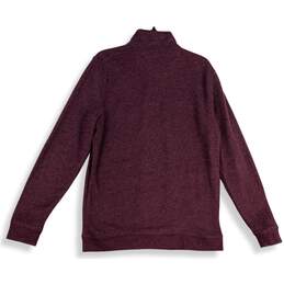 Croft & Barrow Womens Purple 1/4 Zip Long Sleeve Pullover Sweatshirt Size M alternative image
