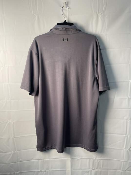 Under Armour Mens Grey Golf/Athletic Shirt Size XL image number 2