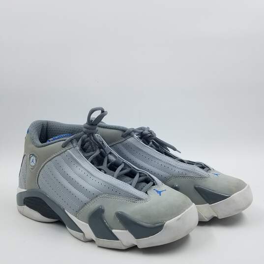 Air Jordan 14 Retro Sneaker Youth Sz.7Y Gray/Blue image number 3