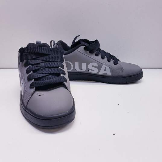 DC Court Graffik Skate Shoe Men Size 10 Grey/Black image number 1