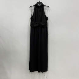 NWT Womens Black Sleeveless Halter Neck Midi Back Zip Sheath Dress Size 18W alternative image