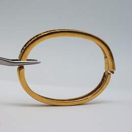 Swarovski Gold Tone Crystal Bracelet Setting Hinge 6 1/2 Inch Bracelet 28.5g alternative image