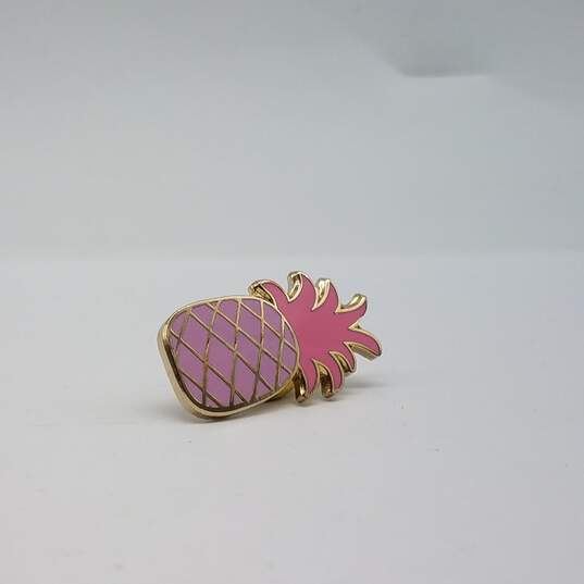 New Kate Spade Pink Pineapple Pin 4.2g w/Tag image number 9