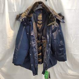 Noize Darcy Midnight Faux Fur Trim Hooded Jacket NWT Size 3X