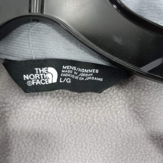 The North Face Men's Canyonlands Gray Heather Full Zip Mock Neck Fleece Jacket (Size L) image number 3