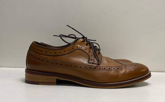 Johnston & Murphy Men's Brown Leather Wingtip Brogue Dress Shoes Sz. 9.5 image number 3
