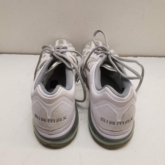 Nike Air Max+ 2011 White Metallic Sliver Athletic Shoes Men's Size 9 image number 6