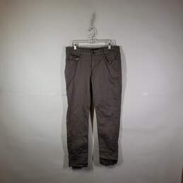 Mens Flat Front 5 Pockets Design Straight Leg Chino Pants Size 33/32 alternative image