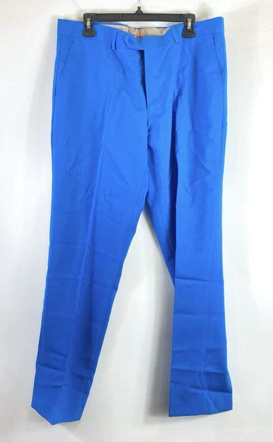 Oppo Suits Men Blue 3 Pc Set Suit Sz 46 image number 8