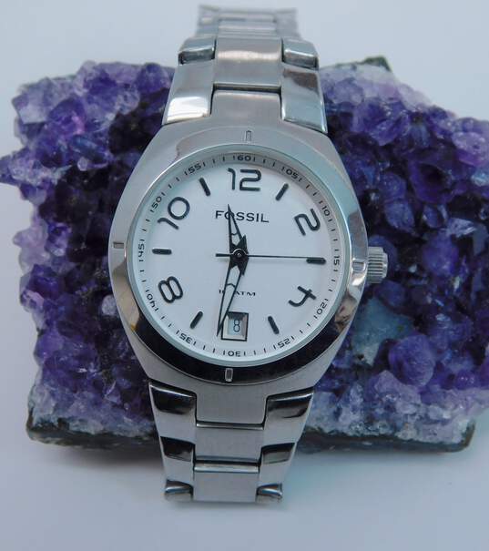 2 - Women's Fossil Stainless Steel Analog Quartz Watches image number 4