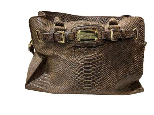 Brown Leather Michael Kors Handbag image number 1