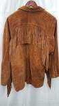 Vintage Comint Brown Suede Fringe Jacket Blazer S image number 2