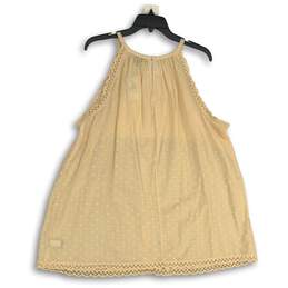 Torrid Womens Beige Cotton Clip Dot Halter Neck Blouse Top Size 2 (18-20) alternative image