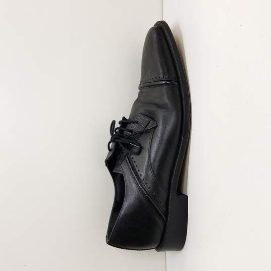 Stacy Adams Men's Black Leather Ryland Cap Toe Oxford Dress Shoe Size 9.5 image number 1