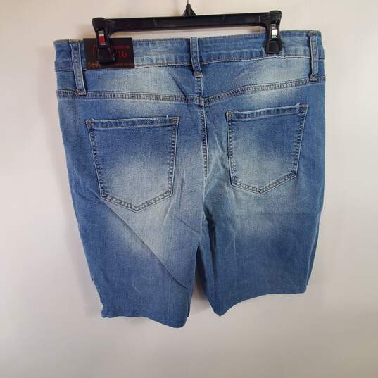 Copperhash Women Blue Denim Shorts SZ 10 image number 2