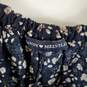 Brandy Melville Women Blue Floral Blouse XS image number 3