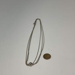 Designer Silpada S925 ALE Sterling Silver Thoreau Bead Chain Necklace alternative image