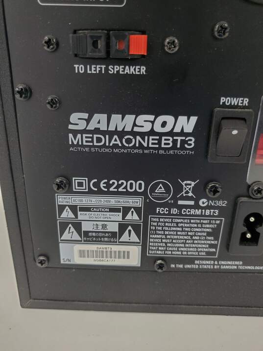 Set of 2 Samson MediaOne BT3 active studio monitor/Speaker image number 4