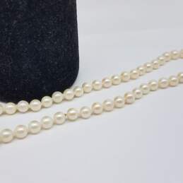 14k Gold FW Pearl Necklace 17.2g alternative image