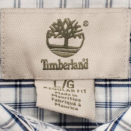 Timberland Men Blue Squared Short Sleeve L NWT image number 3
