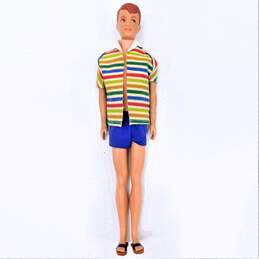 VNTG 1960's Mattel Allen Doll W/ Original Outfit & Sandals Ken's Buddy Barbie