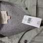 Buckle Blu Pepper Green Linen Zip-Up Rolled-Sleeves Jacket Sz S NWT image number 2