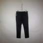 Womens Dark Wash Pull-On Stretch Denim Skinny Leg Jeans Size Large image number 2