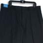 NWT Haggar Mens Black Flat Front Tailored Fit Straight Leg Dress Pants Sz 40X30 image number 3