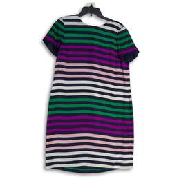 Brooks Brothers Womens Multicolor Striped Short Sleeve T-Shirt Dress Size 12