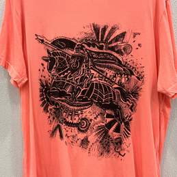 Burberry Womens Pink Graphic Print Round Neck Pullover T-Shirt Size XXL W/COA alternative image