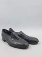 Authentic BALLY Gray Leather Loafers M 10M image number 3