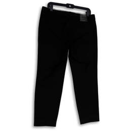 NWT Womens Black Mid Rise Flat Front Stretch Sloan Cropped Pants Size 10 alternative image