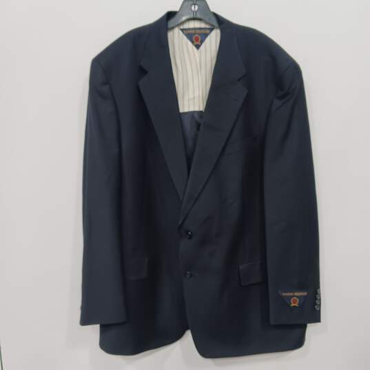 Tommy Hilfiger Union Made Men's Navy Blue Suit Jacket Size 48L NWT image number 1