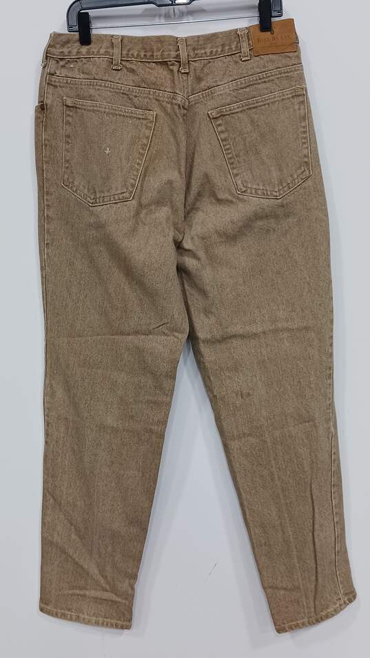 Bill Blass Men's Tan Tapered Leg Jeans Size 36x32 image number 2