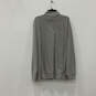 NWT Mens Gray Long Sleeve Mock Neck 1/4 Zip Pullover Sweatshirt Size XL image number 2