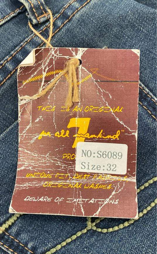 7 For All Mankind Blue Jeans - Size 32 image number 4
